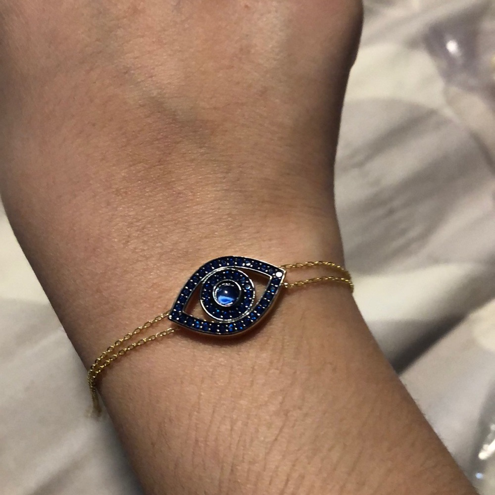 Blue Hamsa Bracelet